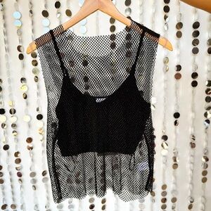 Le Lis Mesh Crystal Tank